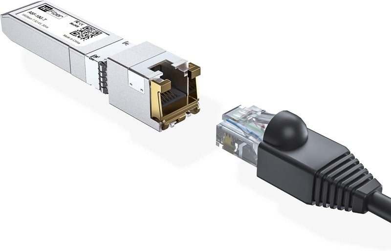 HYFIBER H!Fiber 10Gb SFP+ to RJ45 Module, 10Gbase-T Ethernet SFP+ Copper Transceiver Support 10G/5G/2.5G/1.25G, for Netgear AXM765, MikroTik, Ubiquiti, Unifi, QNAP, D-Link and More, Cat6a/Cat7,30m (98ft) - Image 4